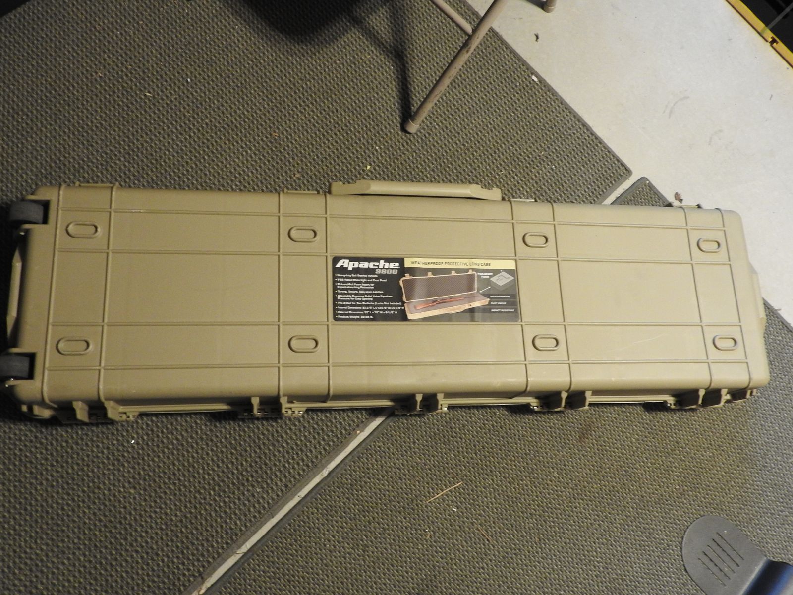 Used Once Tan Apache 9800 Gun Case
