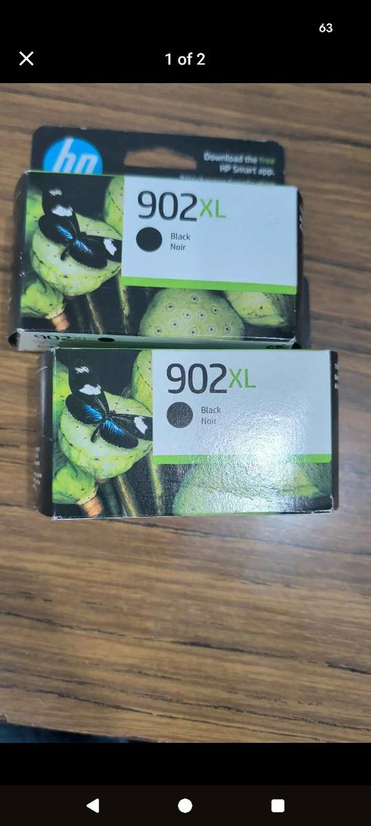 HP ink 902XL. Office jet 6954, 6958, 6962. Pro 6968, 6975, 6978