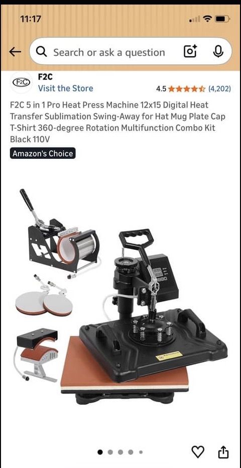 F2C 5 in 1 Pro Heat Press Machine