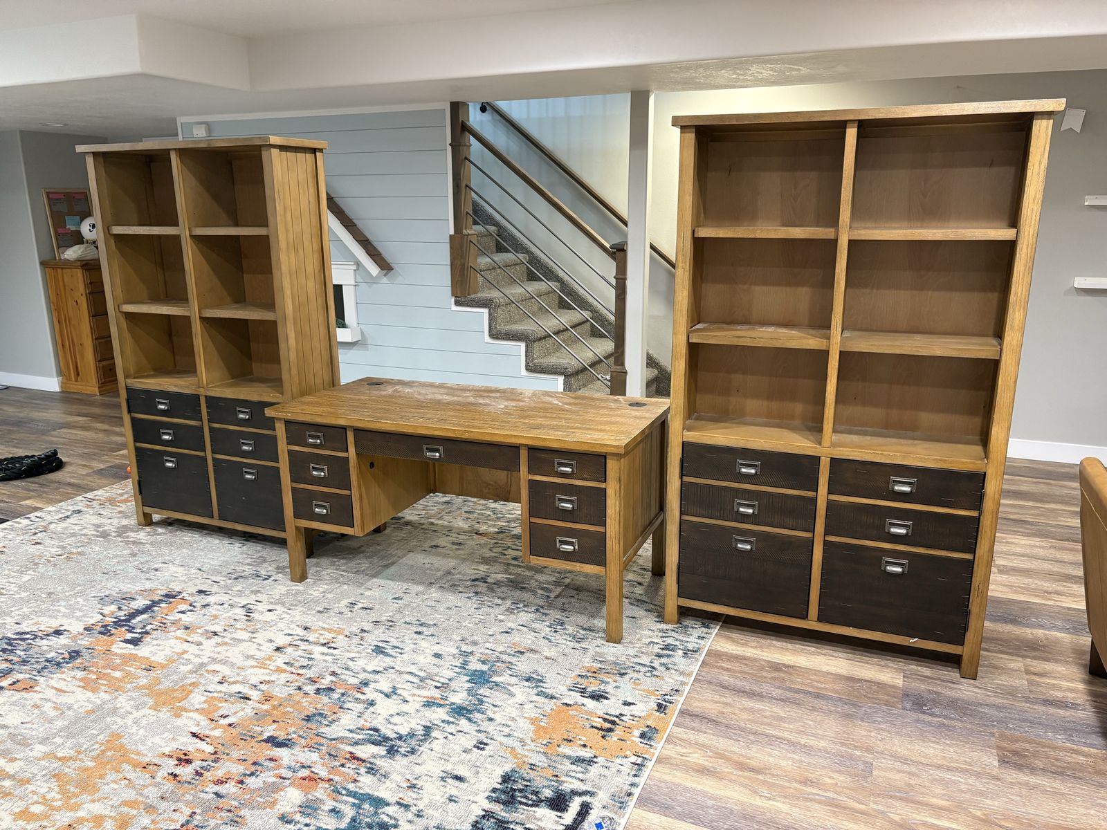 Desk & Bookshelves Set