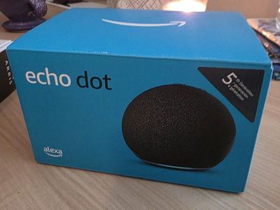 Amazon Echo Dot (5th Gen) Smart Speaker with Alexa - Charcoal Black, New Sealed Box