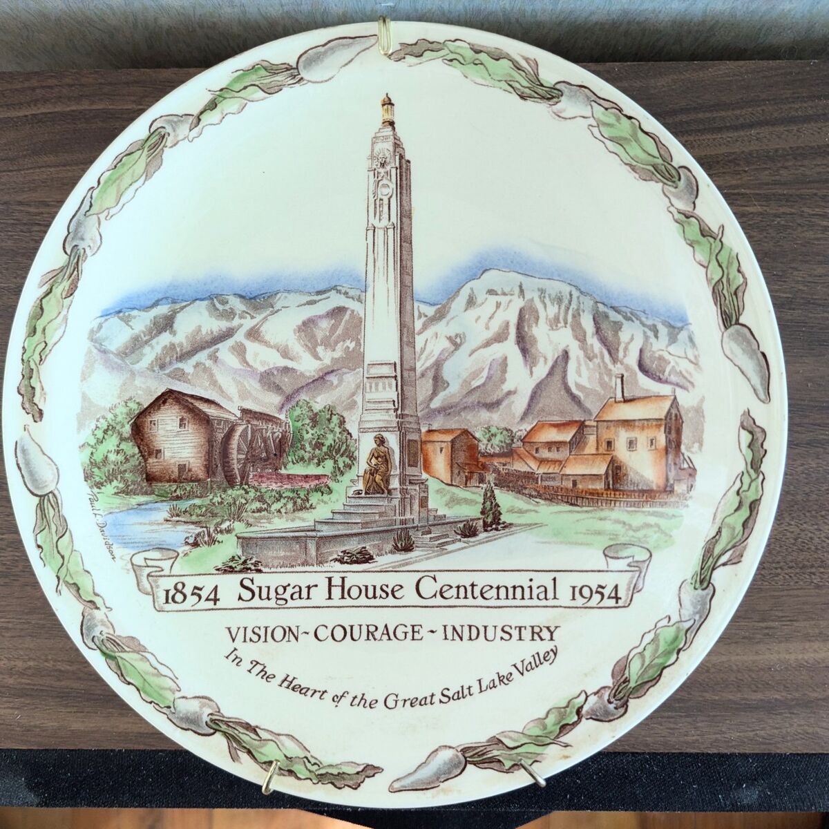 centennial sugarhouse collectible plate