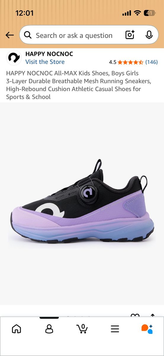 Happy Nocnoc All-Max Girls Shoes