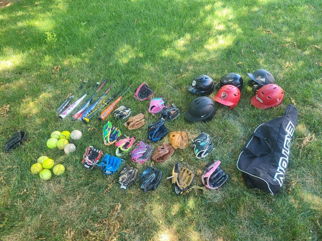 youth baseball Softball tball gear   some brand new