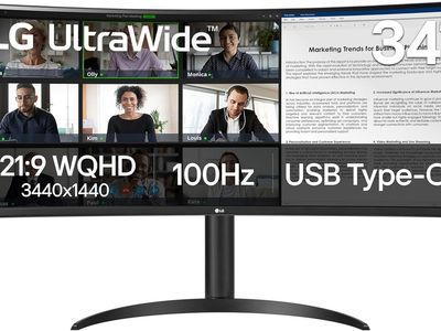 LG 34WR55QK-B 34-inch UltraWide WQHD (3440 x 1440) Curved Computer Monitor, 100Hz, HDR10, HDMI,Tilt/Height Adjustable Stand