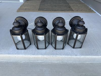 Porch lights 4 aged bronze
