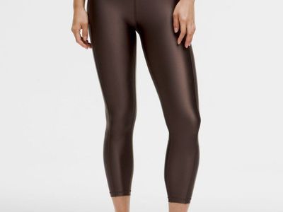 Lululemon Shiny Brown Leggings Size 2