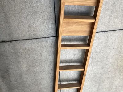 Tall wood Bunkbed ladder 68” tall 14” wide