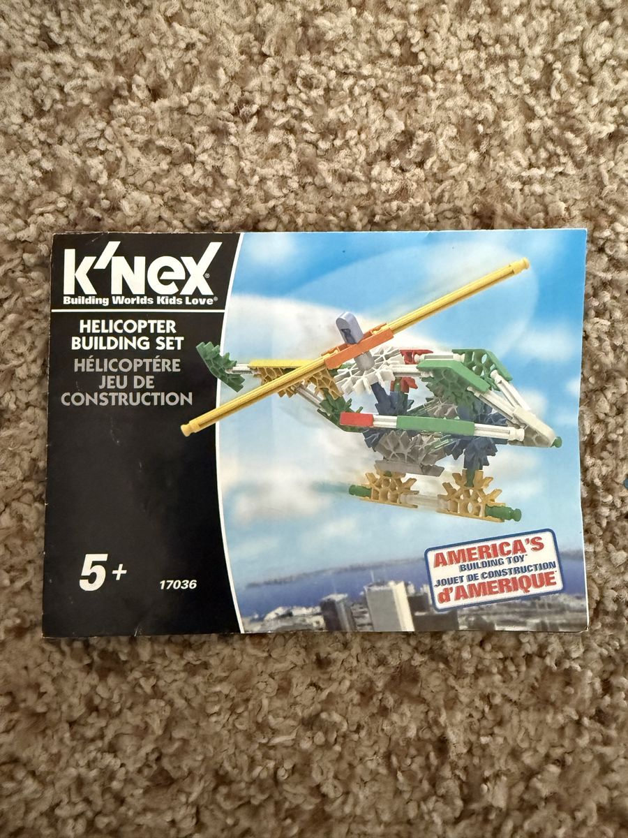 K'Nex Helicopter Building Set (17036) - "America's Building Toy" - Ages 5+