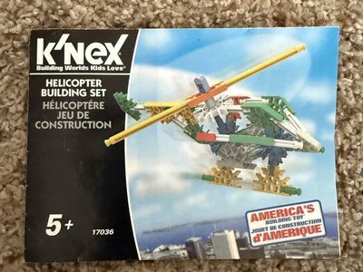 K'Nex Helicopter Building Set (17036) - "America's Building Toy" - Ages 5+