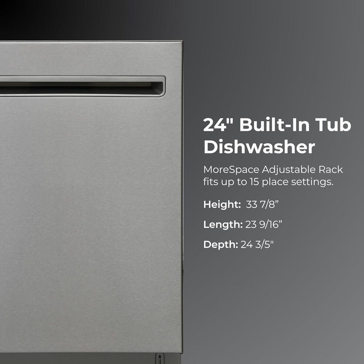 Kenmore 24" Built-in Stainless Steel Tub Dishwasher EasyFlex 3rd, SmartWash, UltraWash Plus, TurboDry
