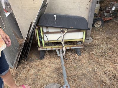 Utility Trailer with Tank - Ideal for Water, Sprayer, or Storage Needs