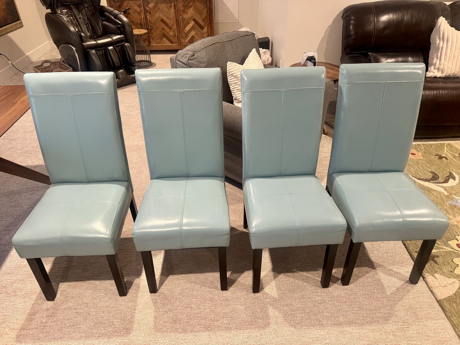 Four dining chairs