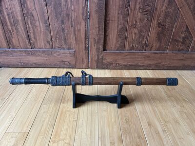Chinese Decorative Sword (Nanjing, China) – Carved Scabbard & Stand
