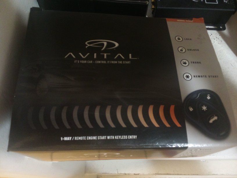 avital 1 way remote start with keyless entry