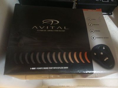 avital 1 way remote start with keyless entry