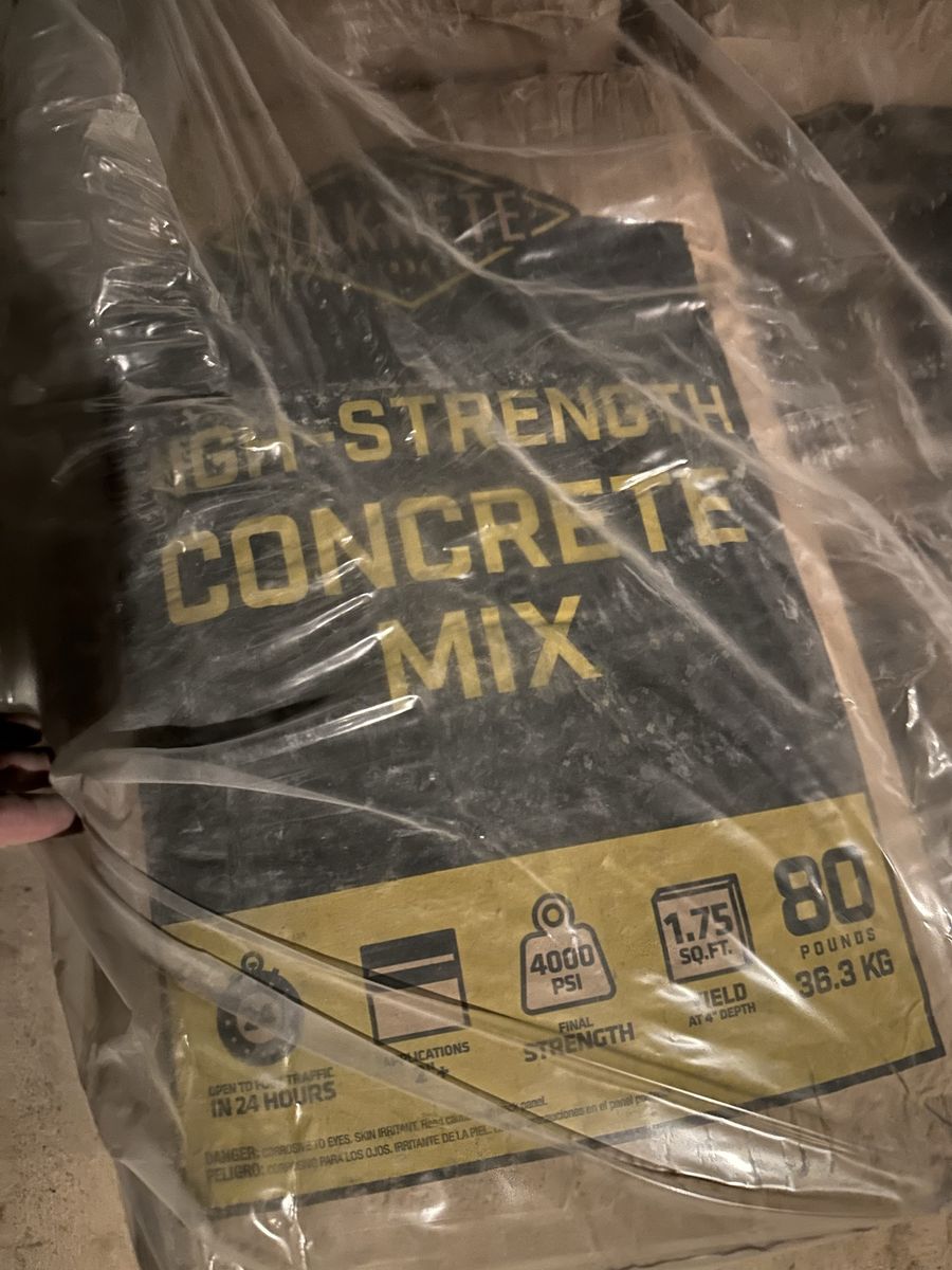 FREE!!! 10 bags of Sakrete High Strength Concrete Mix - 80 lb Bags