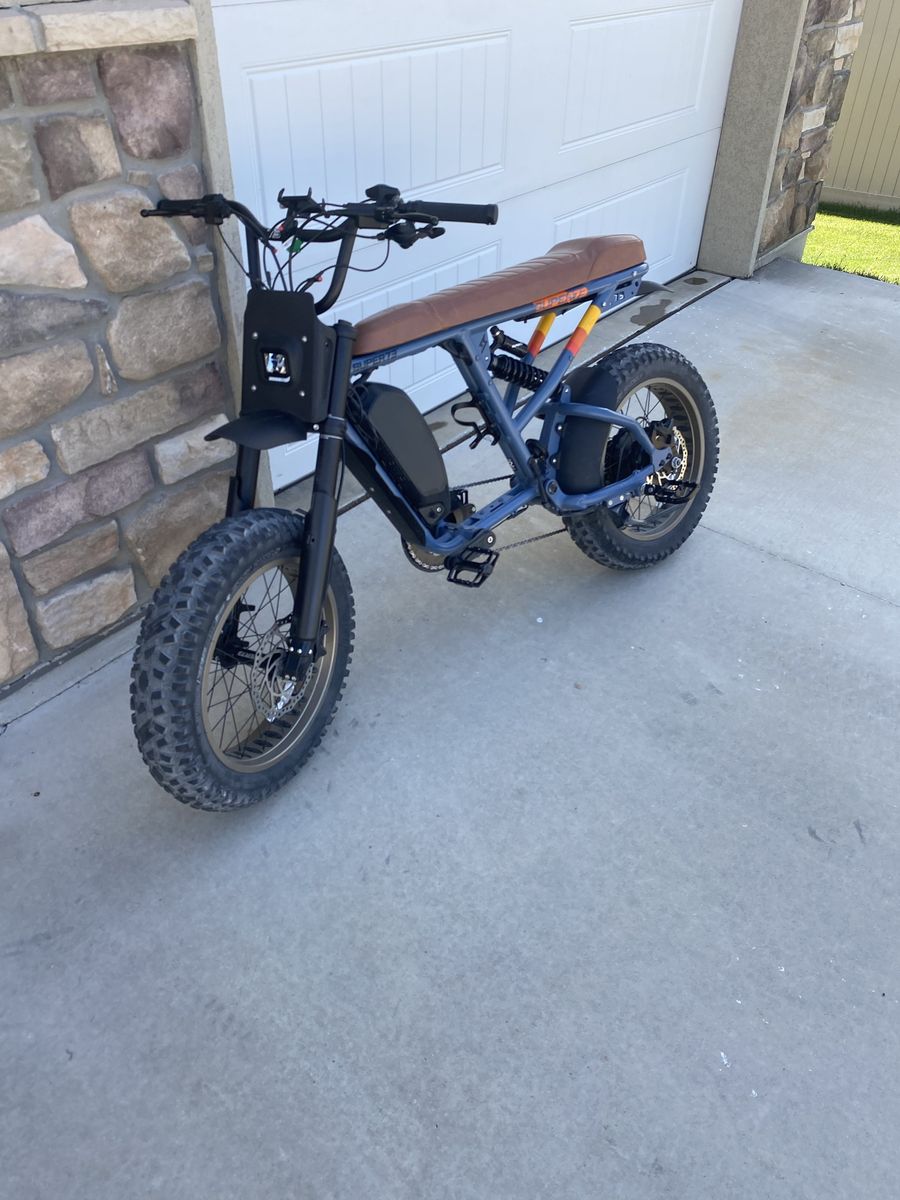 Super73 RX adventure series Electric Bike Blue/Tan - Used, Great Condition