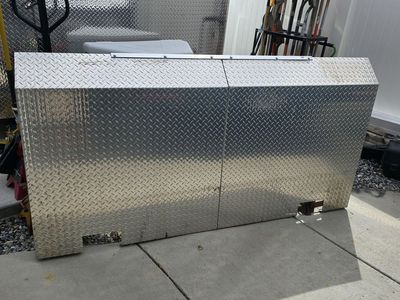 Flat bed Car hauler air dam spoiler diamond plate aluminum