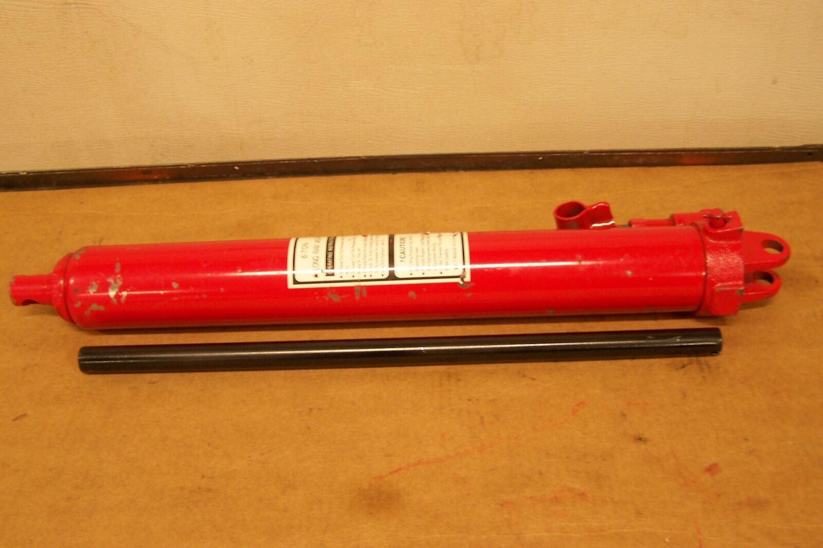 New 8 Ton Long Hydraulic Ram for Engine Hoist, Cherry Picker, Shop Crane