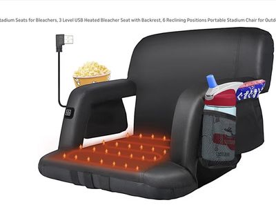 Heated Stadium Seat Bleacher Chair