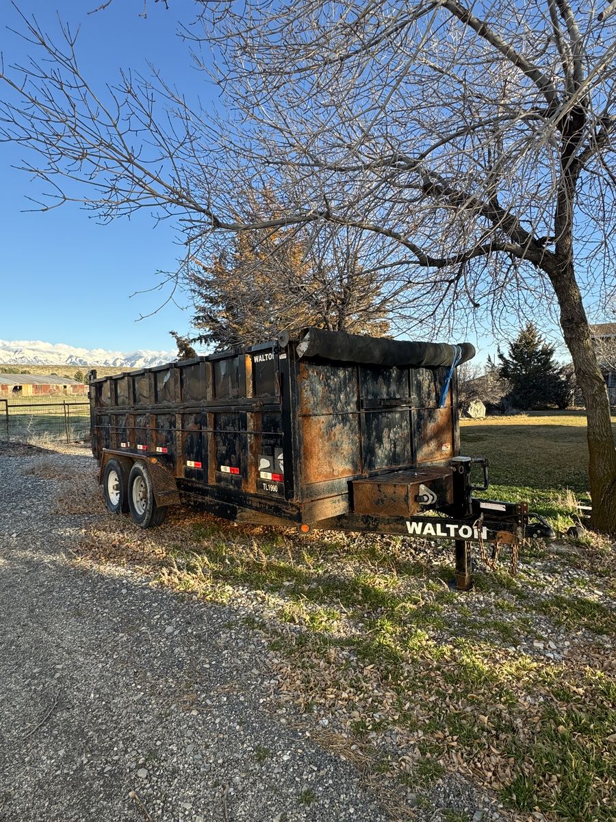 7x16 Walton Dump Trailer