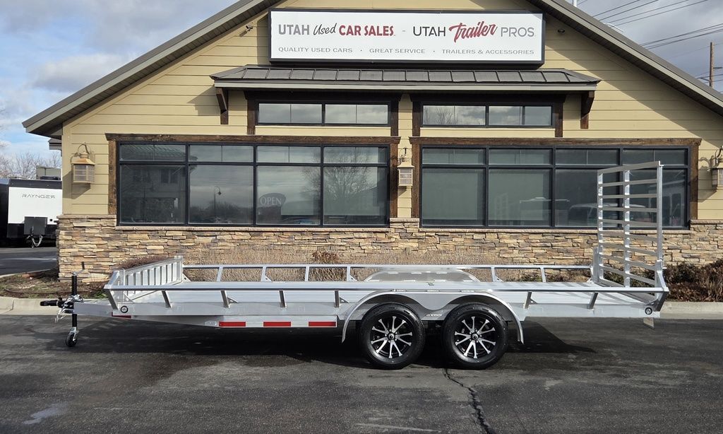 7x18 Aluminum Utility/ATV/UTV Trailer w/ Side Load Ramps Baughman 2026