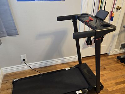 Folding incline treadmill