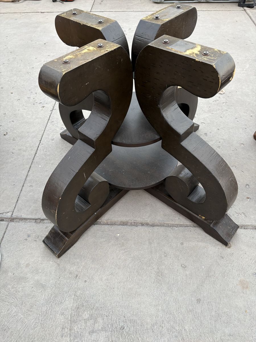 Chunky Wood Table Base