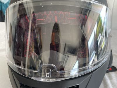 Two Sedici Matte Black Full Face Motorcycle Helmet with SENA Bluetooth