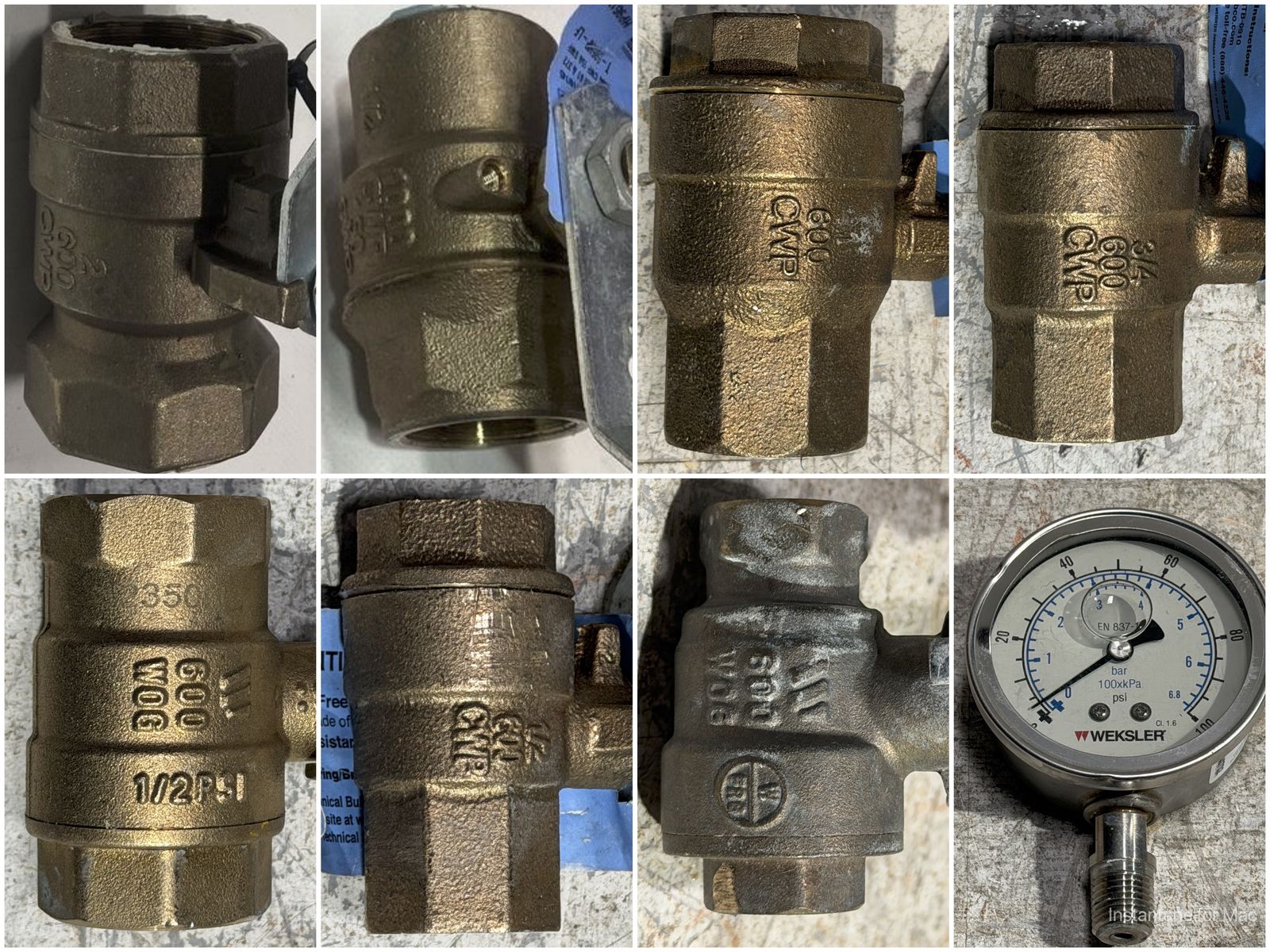 90% off! Lot of NIBCO Threaded Bronze & Brass Valves - Reclaimed - Clean/Great Condition - >$1,225 value