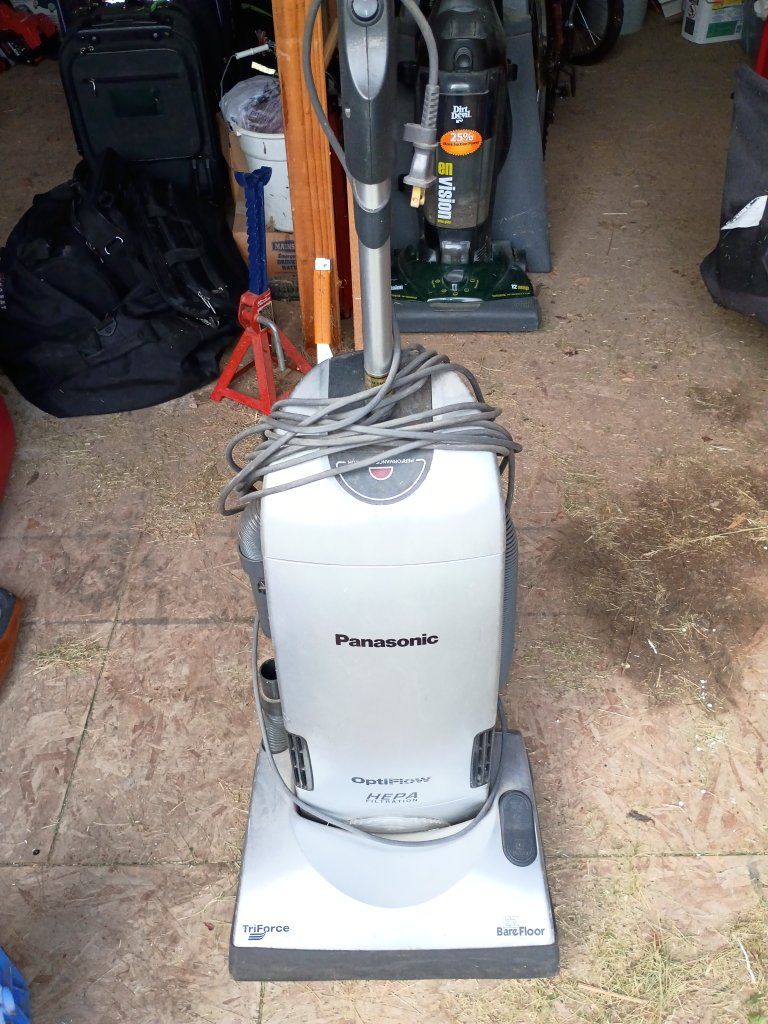 Panasonic OptiFlow HEPA Upright Vacuum Cleaner - TriForce Bare Floor Performance