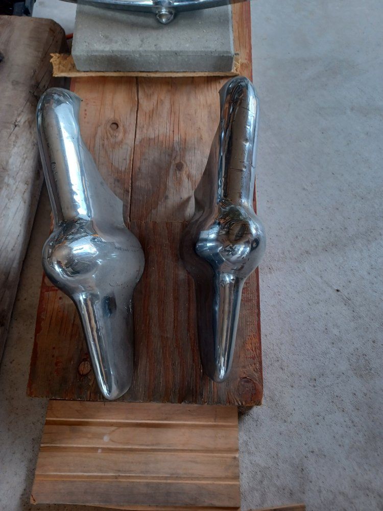 51 merc Vintage Chrome Bumper Guards (Pair)
