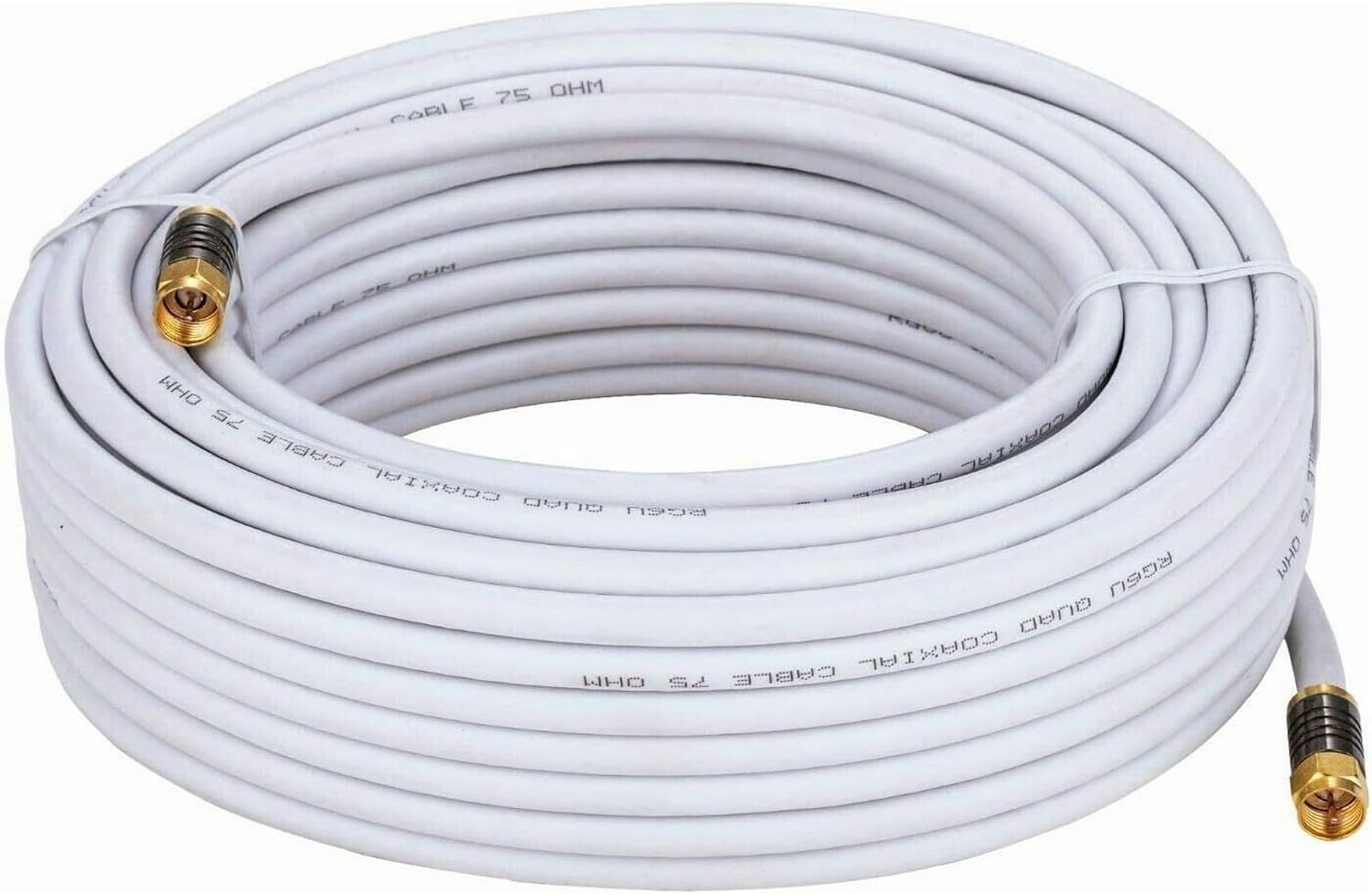 Digital Satellite Coax 100' White