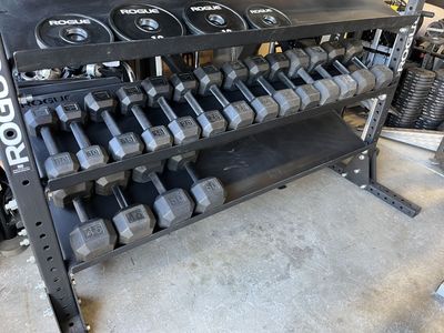 10-50 Wasatch Rubber Coated Dumbbell Set