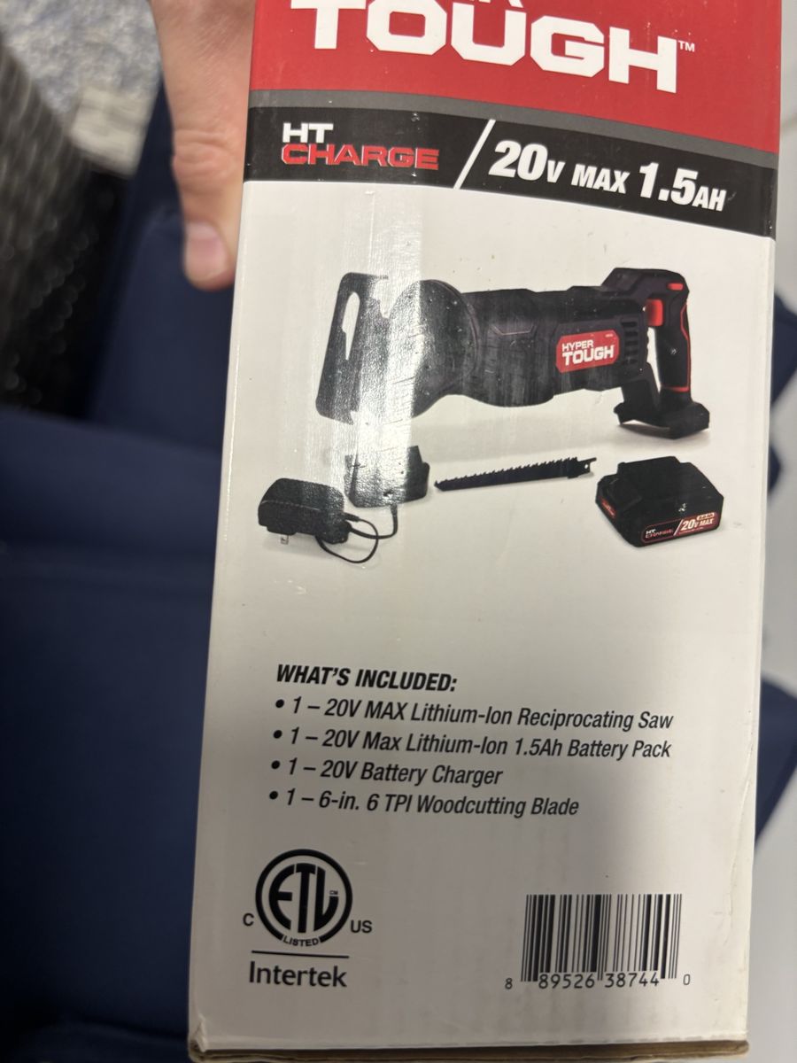 Hyper Tough Cordless Reciprocating Saw 20v max 1.5AH