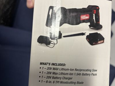 Hyper Tough Cordless Reciprocating Saw 20v max 1.5AH