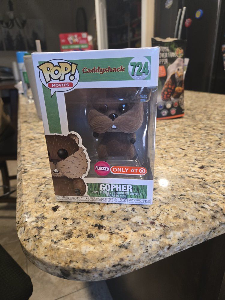 Funko Pop! Movies Caddyshack Gopher #724 Flocked Target Exclusive