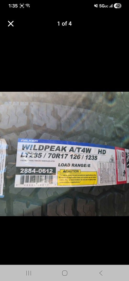 285/70r17 falken wildpeak at4w