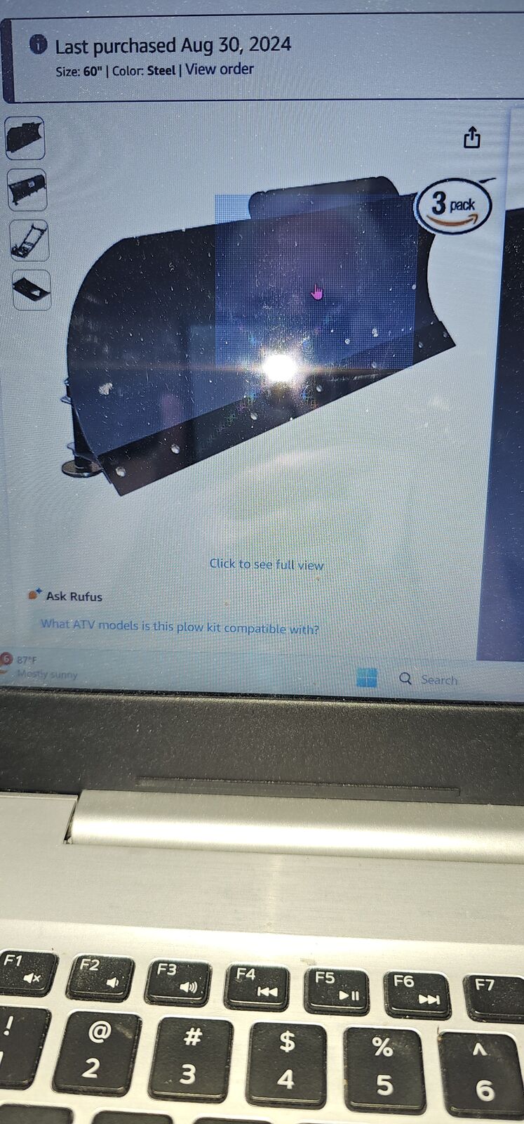 Steel blade half plow kit