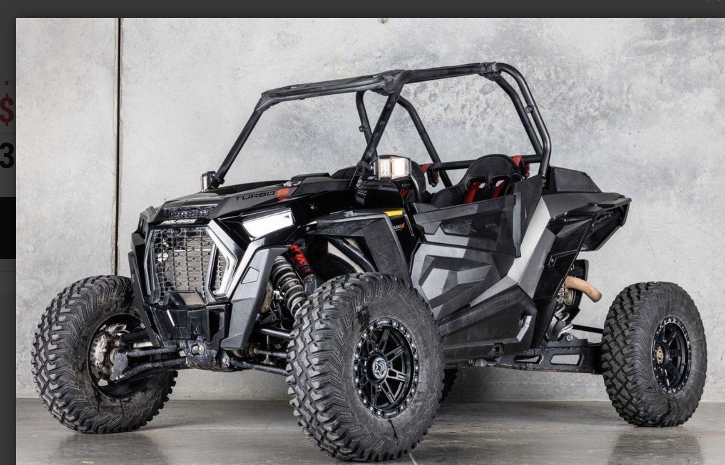 Polaris RZR XP Turbo S UTV - Black, High-Performance Off-Road Vehicle