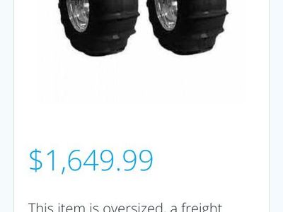 SANDRAIL VW 5 BOLT SAND PADDLE TIRES LIKE NEW