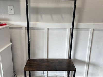 Shoe & coat rack