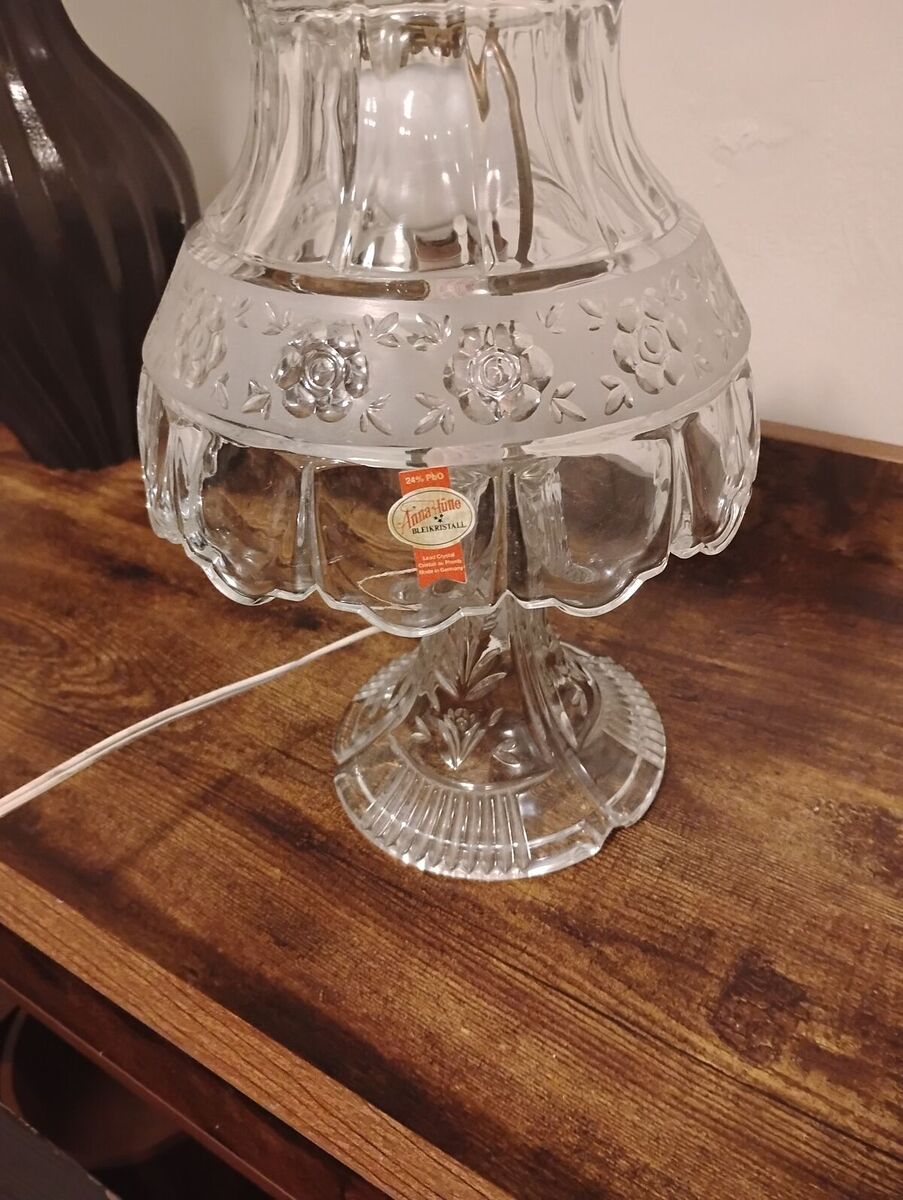 Vintage  Crystal lamp by Anna Hutte