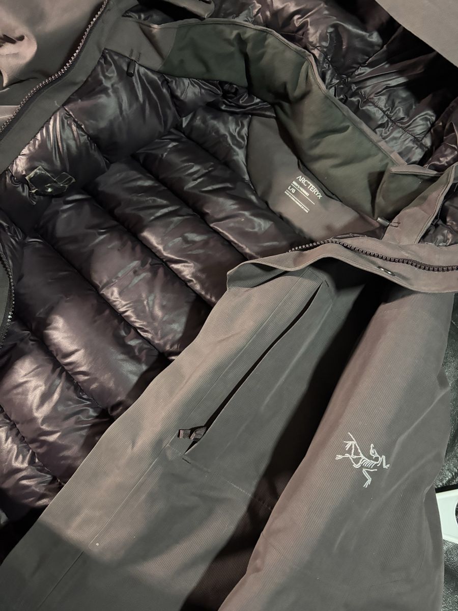Arc'teryx Therme Down Parka Men's Size L Waterproof GORE-TEX Insulated Jacket - Purple Whiskey