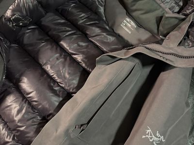 Arc'teryx Therme Down Parka Men's Size L Waterproof GORE-TEX Insulated Jacket - Purple Whiskey