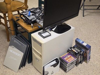 Windows XP PC With Games Collection And Peripherals