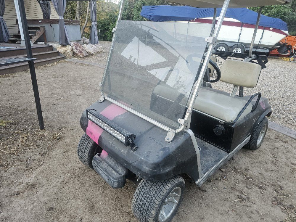 Used Gas Golf Cart - Light Bar - Runs and Drives