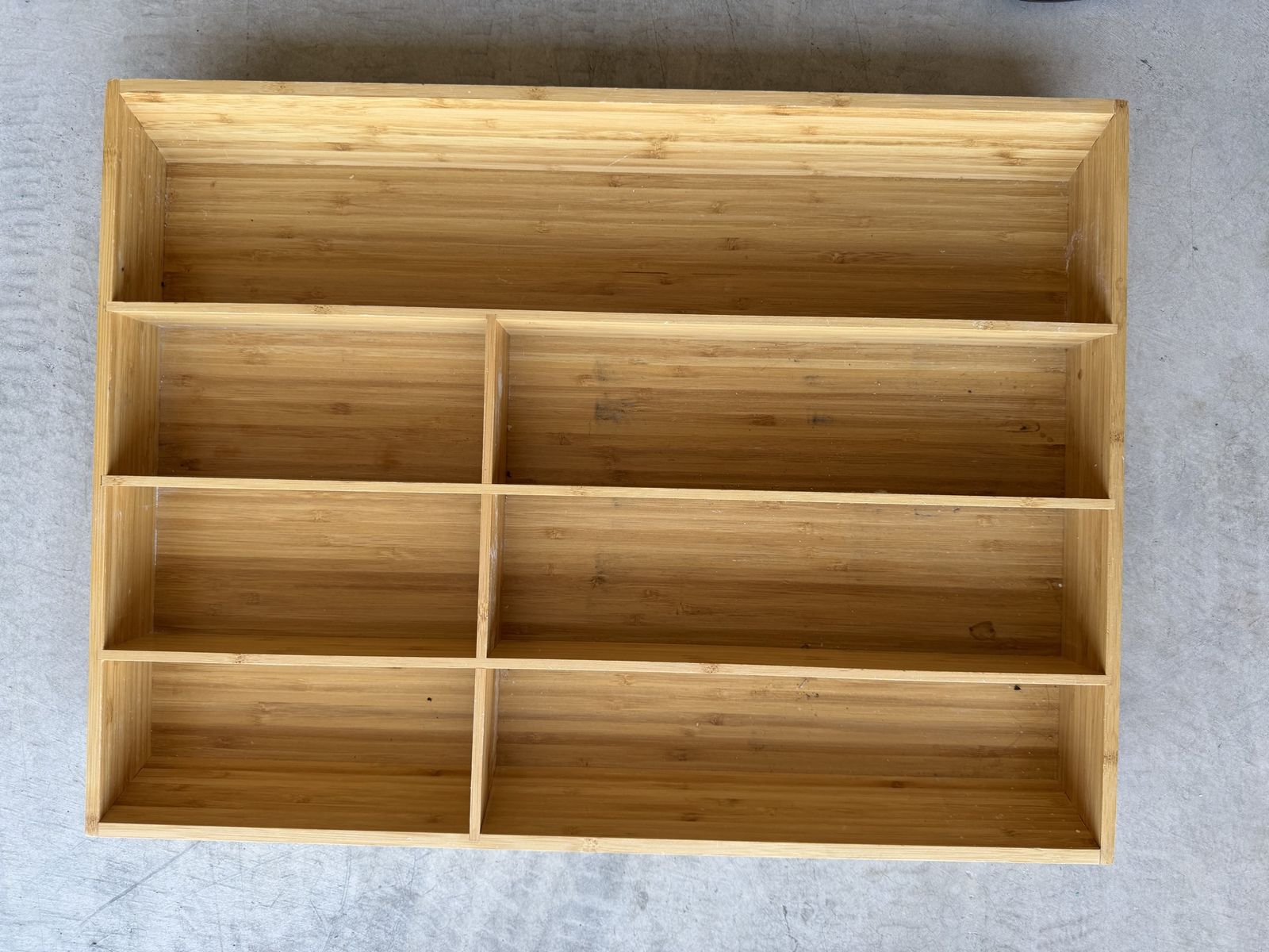 IKEA VARIERA Bamboo Drawer Organizer 12.5x10" Kitchen Utensil/Flatware Tray