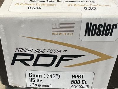 RDF 115’s awesome bullet with high BC